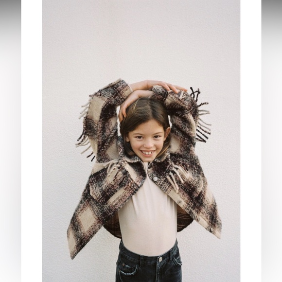 Plaid Tassels Jacket - Picture 2 of 3